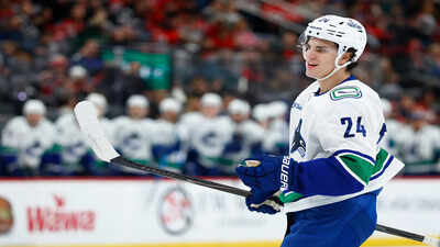 Vancouver Canucks rookie Zeev Buium discusses his NHL debut season growth while Kevin Bieksa highlights elite future potential