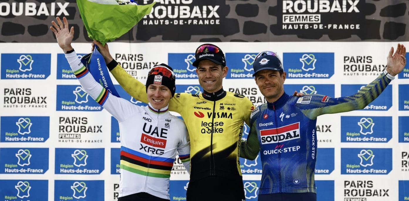 Paris-Roubaix race.. Emirates Cycling ranks second