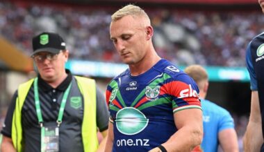 Distressing scenes as Warriors star Tanah Boyd ‘close to tears’ after suffering a suspected ACL tear