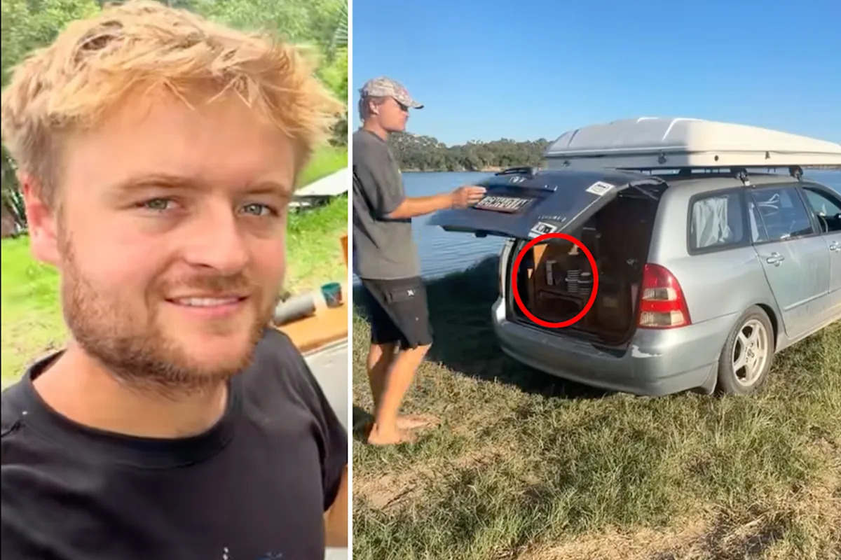 Genius side hustle in boot of Aussie’s $2,000 Corolla funds ‘dream’ road trip: ‘Really fun’