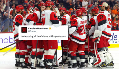 Hurricanes trying to win over Leafs fans ahead of matchup with Canadiens