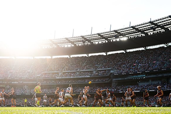 The Collingwood-Essendon Anzac Day clash is one of the great occasions.
