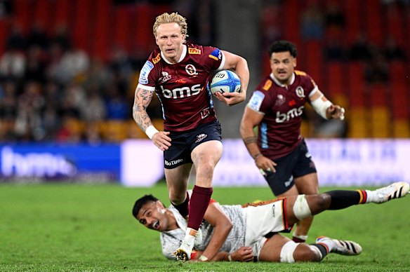 Carter Gordon surges away against the Chiefs.