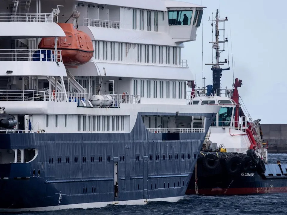 Cruise Ship MV Hondius Docks In Tenerife