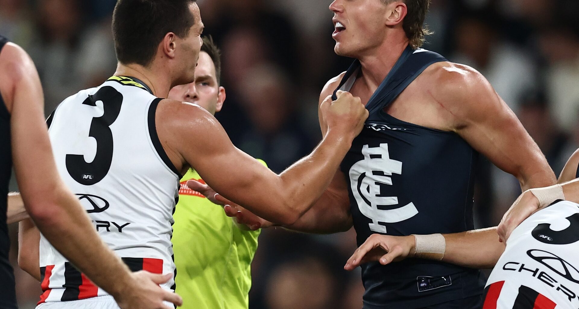 Cripps cited for rough tackle, young Blue fined