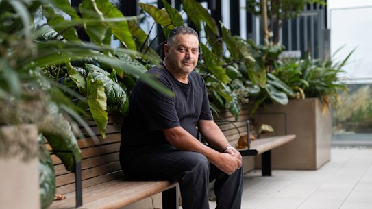 Former patient Rama El Souki at the new Footscray Hospital.
