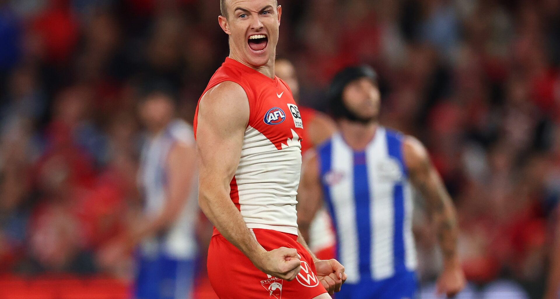 Swans hold off brave Roos to move back to top of ladder
