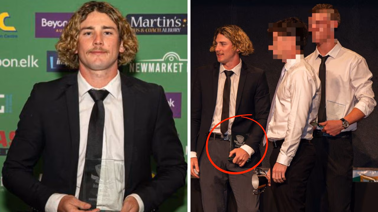 AFL player receives award after attack on 14-year-old girl