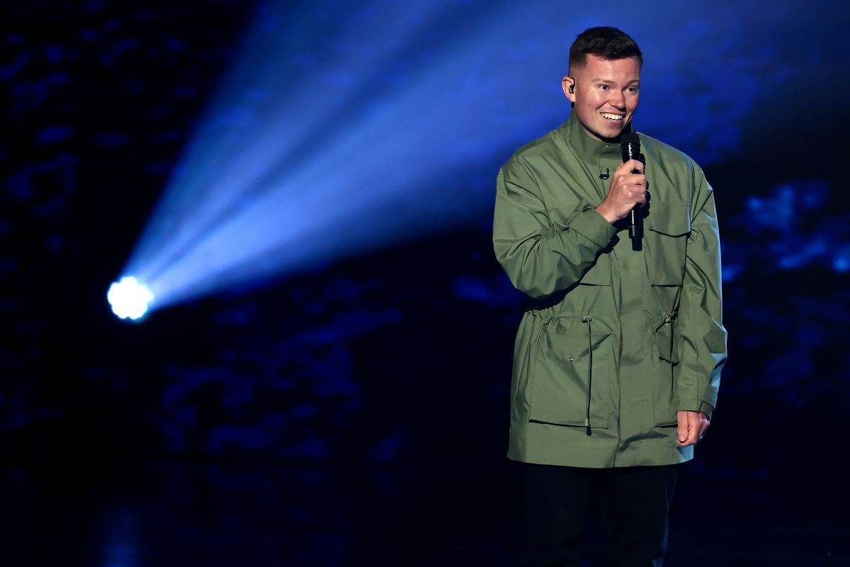 Sonny Green took to the stage with an emotional poem