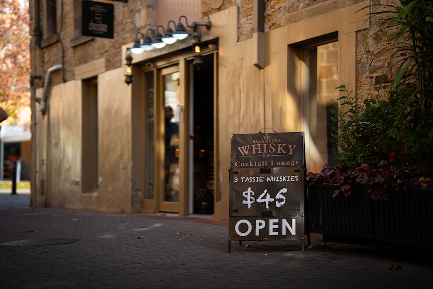 The exterior of The Salamanca Whisky Bar