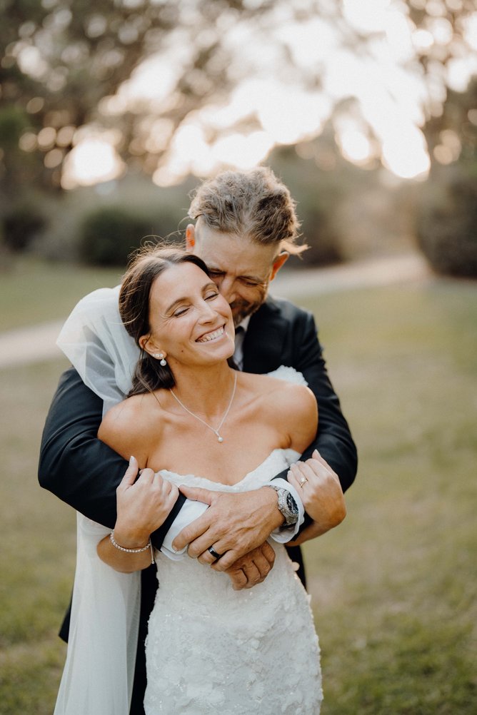 Ashleigh and Tommos’ backyard wedding.