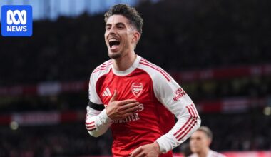 Arsenal edges closer to Premier League title after nervy win as VAR spares Kai Havertz red card