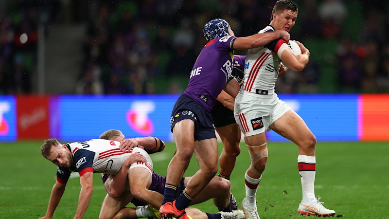 NRL round 13 LIVE: Roosters, Storm locked in low-scoring battle in the wet