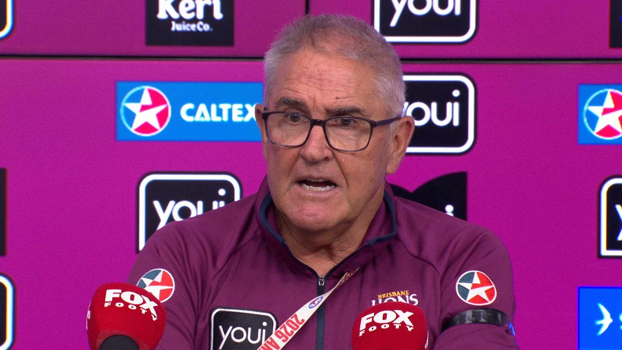 Chris Fagan calls out whiteboard leak in press conference, Jaxon Prior partner, Brad Scott, Brisbane Lions, Essendon Bombers players strengths and weaknesses