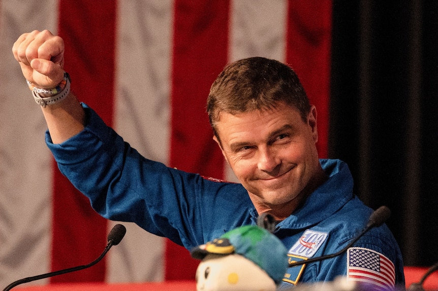Reid Wiseman, one of the four-member crew of the Artemis II Moon mission’s Orion capsule