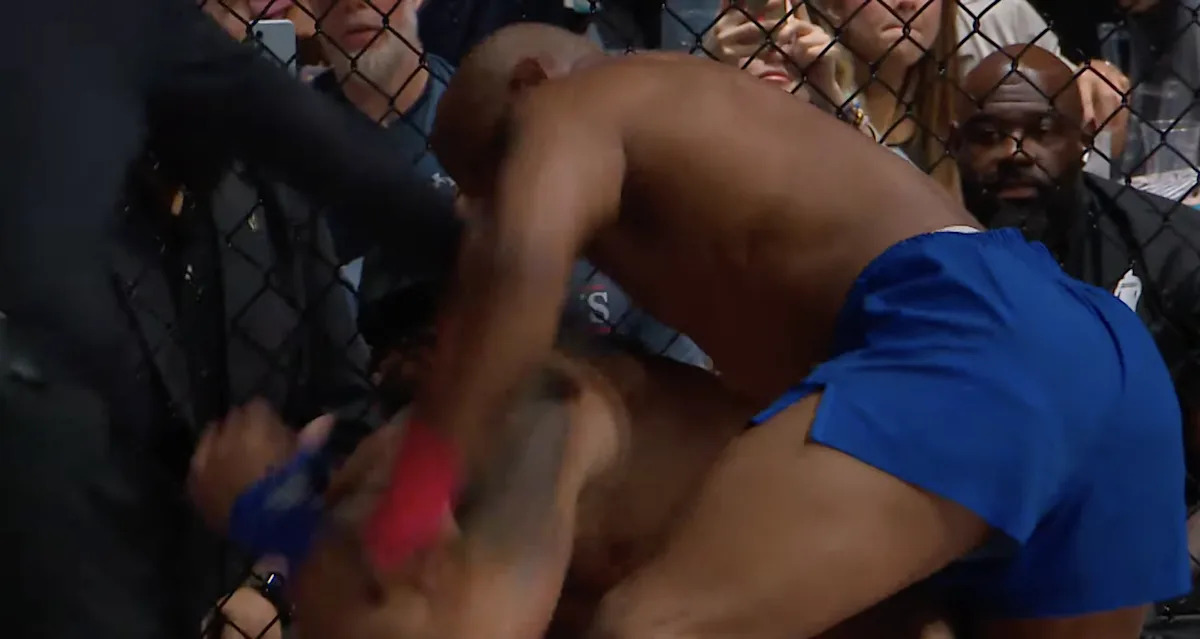 Gamebred Bareknuckle MMA video: Yoel Romero breaks Alex Nicholson’s jaw with brutal fight-ending punch