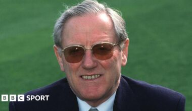 A portrait of Mike Smith taken while chairman of Warwickshire County Cricket Club in 1996