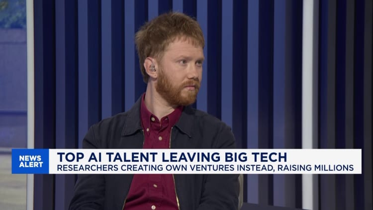 Big Tech firms seeing top AI talent leaving to launch own startups