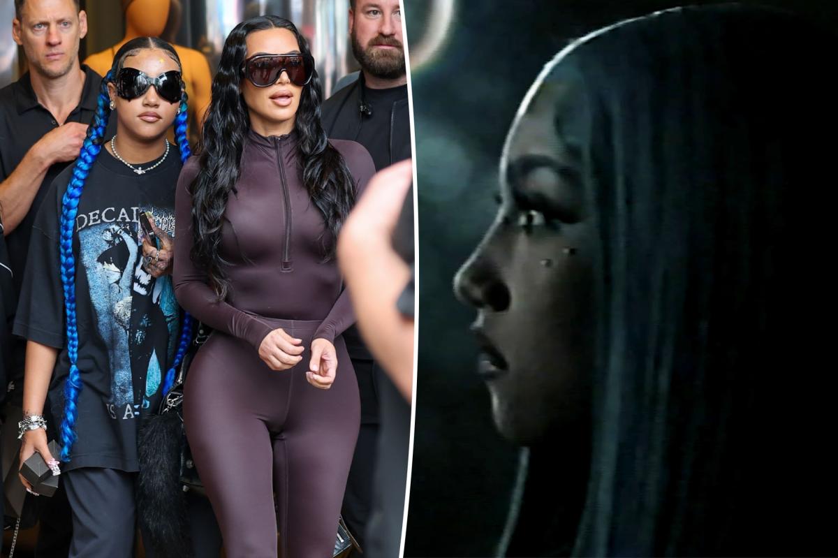 Kim Kardashian's daughter North West debuts under-eye piercings