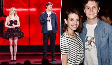 Emma Roberts, ex Evan Peters have tense onstage reunion years after domestic violence arrest