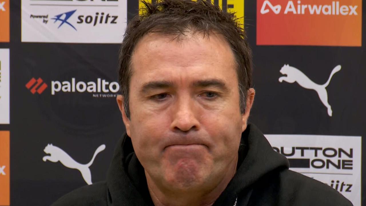 AFL results 2026: Richmond Tigers defeat Essendon Bombers, Brad Scott press conference, video, highlights, news