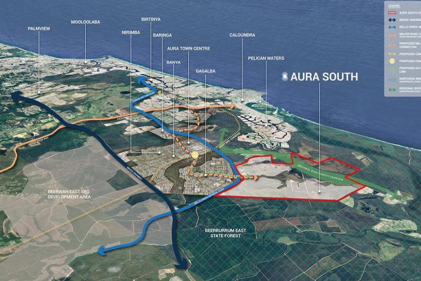 Map showing site in relation to other parts