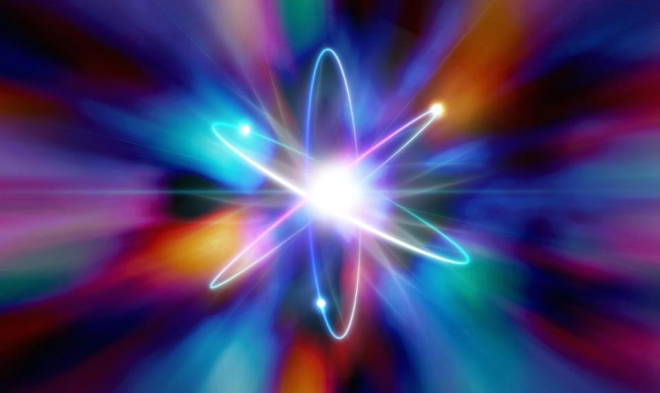 Rendering of an atom.