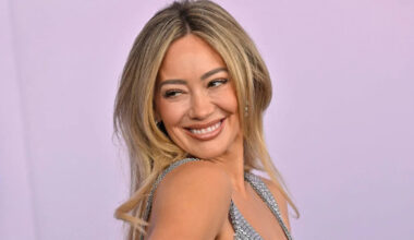 Hilary Duff looks phenomenal in plunging chainmail dress for show-stopping AMAs return