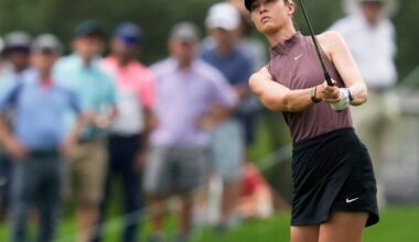 Nelly Korda is the joint leader at the halfway point of the LPGA Tour event in Mexico. Photo: AP PHOTO
