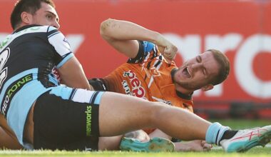 Wests Tigers sweat on Doueihi scans after being thrashed by Cronulla