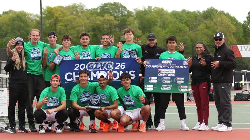 #13 Men's Tennis Captures 15th GLVC Tournament Championship in 4-0 sweep against #44 Drury