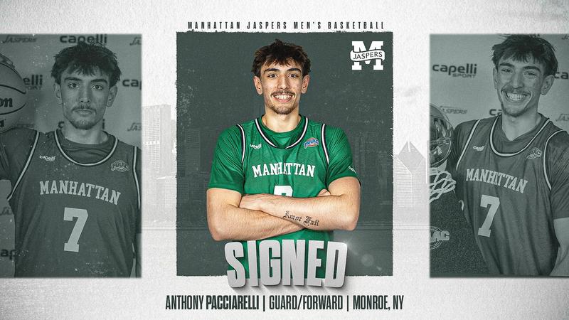 Anthony Pacciarelli Signs with Men’s Basketball for 2026-27 Season