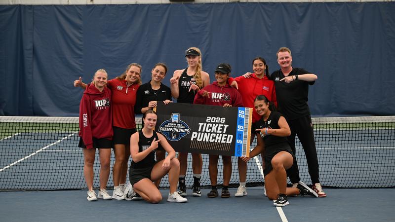 IUP Women's Tennis Win Pod Championship With Win Over Charleston