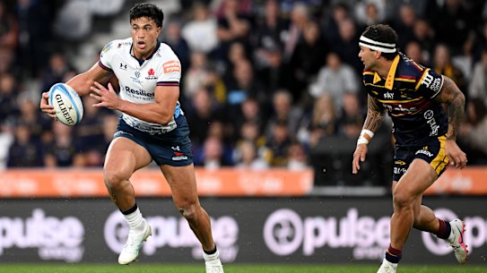 Joseph-Aukuso Suaalii silenced critics with an impressive performance against the Highlanders after a slow start