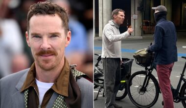 Benedict Cumberbatch confronts cyclist over red light accusations