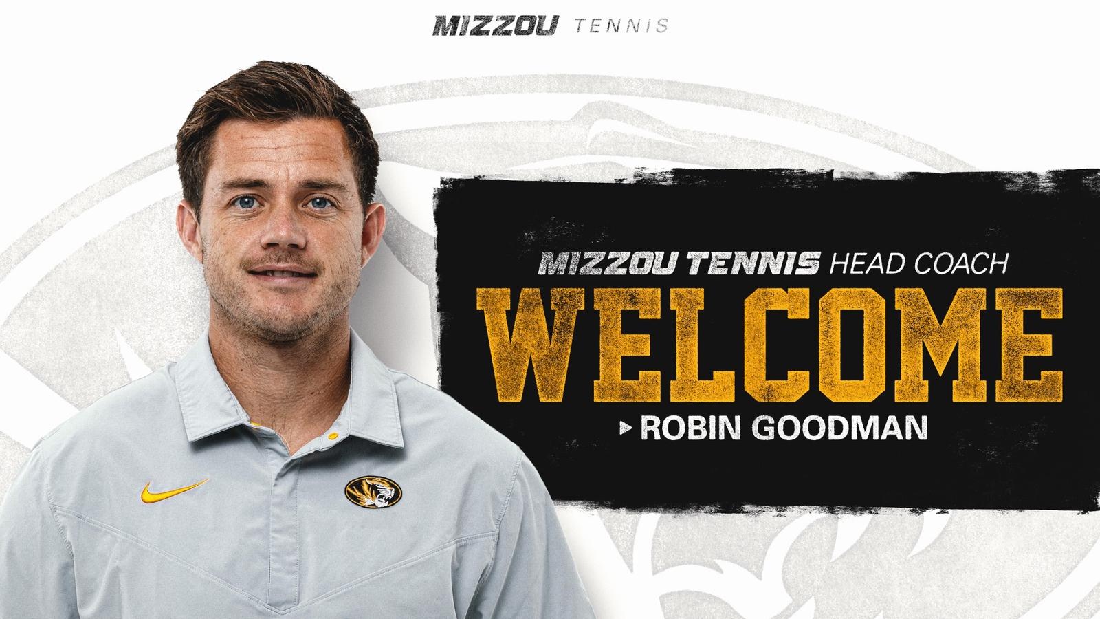 Graphic celebrating four Mizzou women’s tennis student-athletes named to the Academic All-District Team. The design features Andrea Artimedi, Gian Octa, Zoe Lazar, and Korina Roso posed in black-and-gold Missouri tennis uniforms against a light gray background. One athlete holds a tennis ball toward the camera while two others hold racquets. Large gold text reading “ACADEMIC” dominates the center with a black banner below that says “ALL-DISTRICT TEAM.” The Mizzou logo appears at the top above the Academic All-District Team emblem, and the athletes’ names are listed along the bottom above a gold footer labeled “2025 Mizzou Tennis.”
