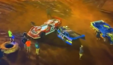 Motorsport news 2026 | Race car driver arrested, banned for two years for ramming rival in pits, I-75 Speedway Tennessee, video, Greg Martin, Matt Henderson dirt late model