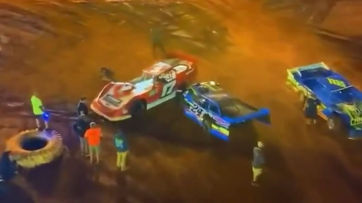 Motorsport news 2026 | Race car driver arrested, banned for two years for ramming rival in pits, I-75 Speedway Tennessee, video, Greg Martin, Matt Henderson dirt late model