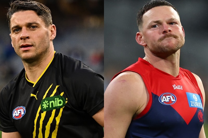 Composite image of Dion Prestia and Steven May.