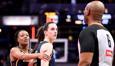 Caitlin Clark gets technical foul after tense interaction with referee in Fever win over Sparks