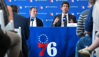 Bob Myers, Josh Harris address Jared McCain trade; 76ers weighing if 3-max-player roster can still deliver NBA title