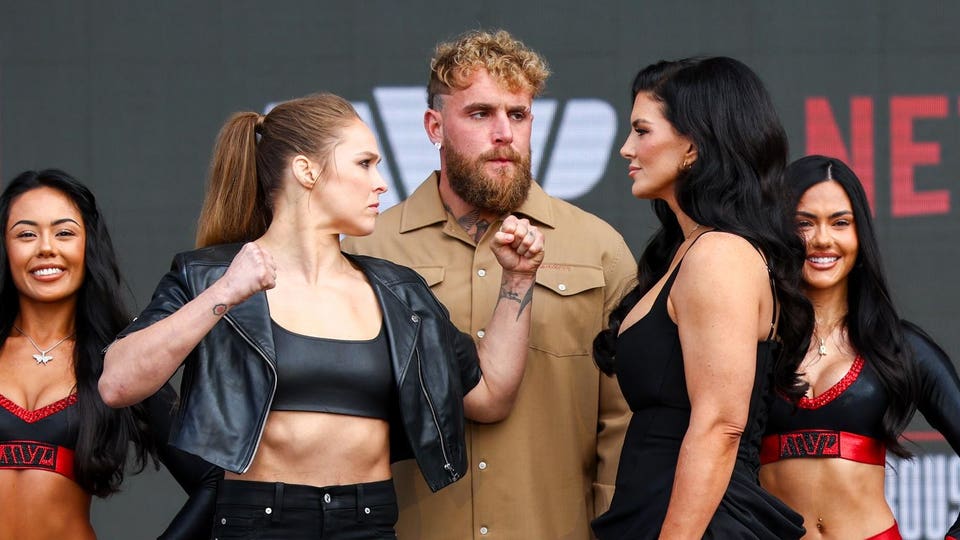 Netflix's Ronda Rousey x Gina Carano Los Angeles MMA Press Conference