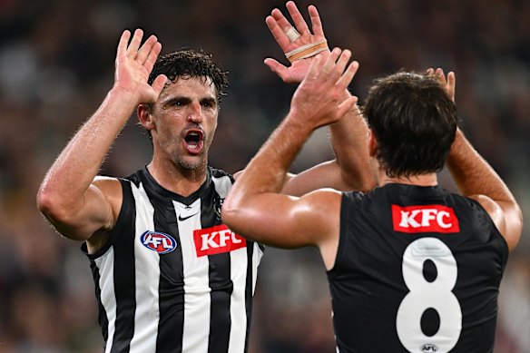 Scott Pendlebury will break the AFL’s games record against West Coast on Saturday.