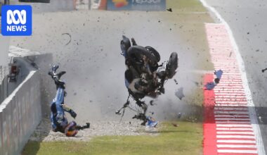 Horror MotoGP crashes at Catalan Grand Prix leaves rider with broken neck