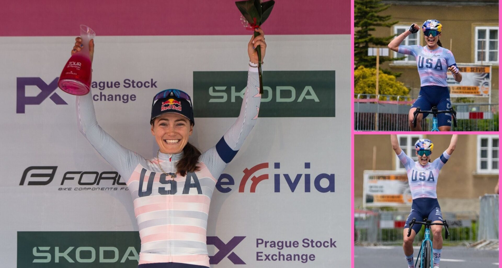 Kate Courtney wins in her first career road race in Europe.