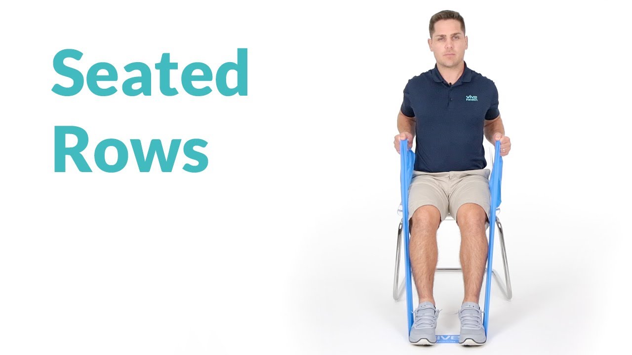 Seated Rows with Resistance Bands - YouTube