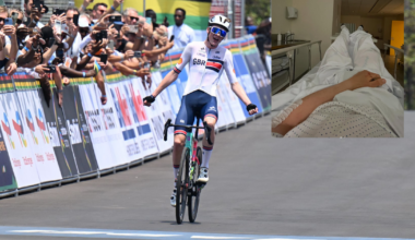 Junior world champion in Girona hit by motorcycle on descent