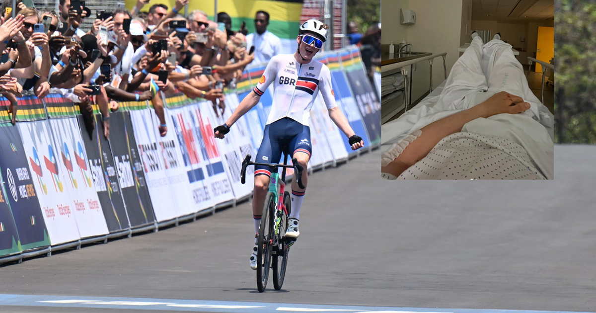 Junior world champion in Girona hit by motorcycle on descent