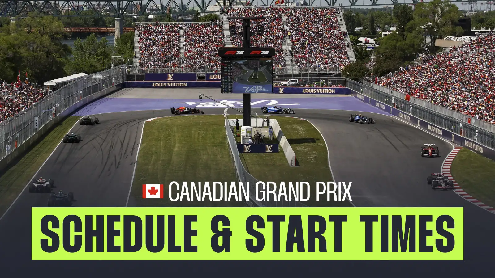 Canadian Grand Prix schedule: Practice, Sprint and race start times
