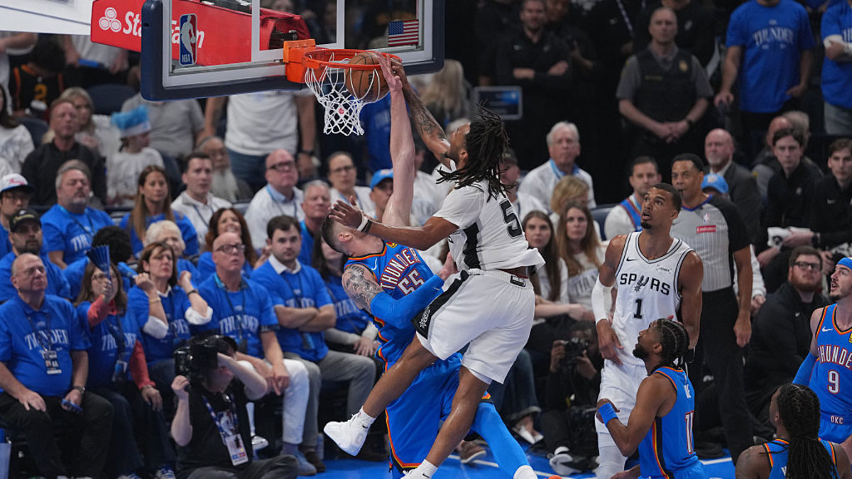NBA playoffs 2026: Oklahoma City Thunder vs San Antonio Spurs; Western Conference finals game 2 score, news, Stephon Castle dunk video